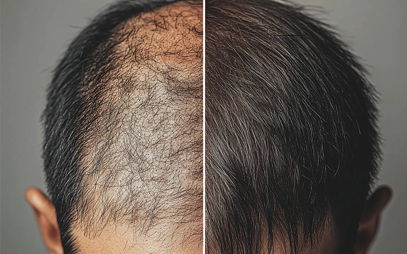 Best hair transplant in Lahore clinic performing hair restoration procedure on patient scalp